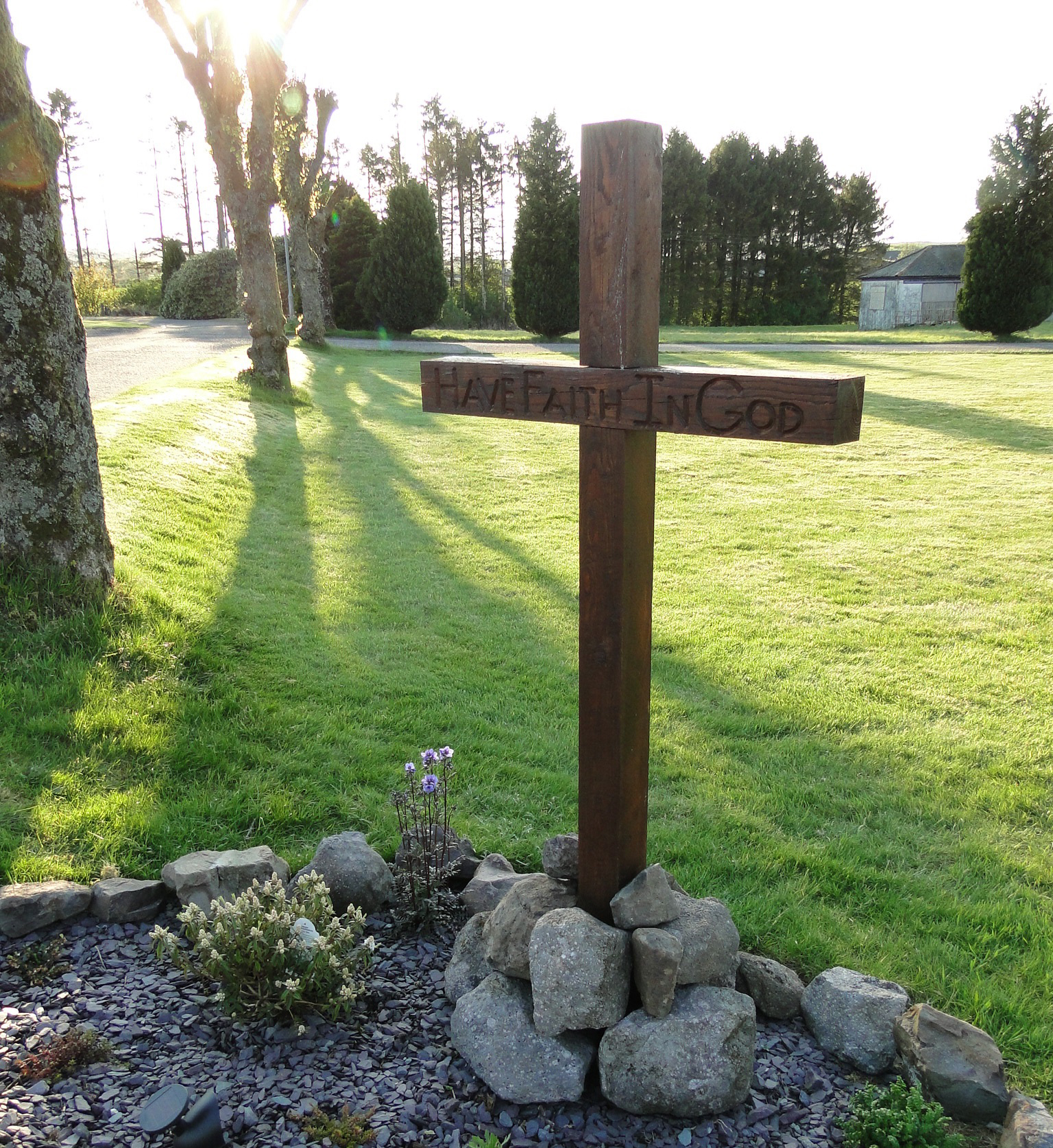 Cross Outside the Church
