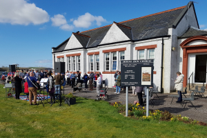 Open Air Gathering outside Church